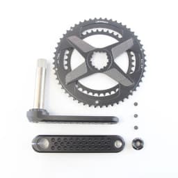 CRUZbike Road Bike Crank Crankset 155/160/165/170/ Crank 9/10/11/12 Speed Double Chainring 46-30/48-32T with Bottom Bracket