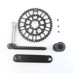 CRUZbike Road Bike Crank Crankset 155/160/165/170/ Crank 9/10/11/12 Speed Double Chainring 46-30/48-32T with Bottom Bracket