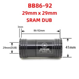 Gineyea Bicycle BB92DUB PF41DUB Press Fit Bottom Brackets for Road Bike Mountain Frame Shell Use DUB 86-92mm Crankset Chainset