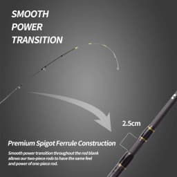 Mavllos Attack Squid Fishing Casting Rod with Titanium Carbon Tip,Lure 60-80g/80-120g Octopus Casting Rod Fishing Cuttlefish