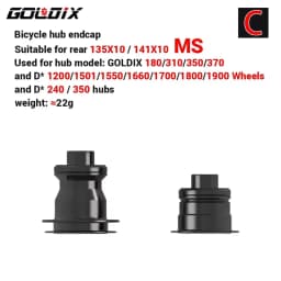 GOLDIX Bicycle Hub Adapter QR/THRU Endcap 100X9 100X12 110X15 135X10 141X10 142X12 148X12 HG/XD/MS for MTB/Road Bike