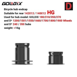 GOLDIX Bicycle Hub Adapter QR/THRU Endcap 100X9 100X12 110X15 135X10 141X10 142X12 148X12 HG/XD/MS for MTB/Road Bike