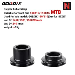 GOLDIX Bicycle Hub Adapter QR/THRU Endcap 100X9 100X12 110X15 135X10 141X10 142X12 148X12 HG/XD/MS for MTB/Road Bike