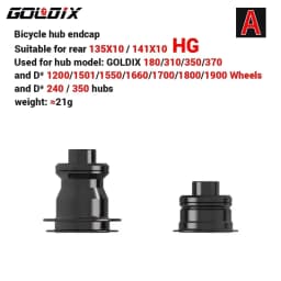 GOLDIX Bicycle Hub Adapter QR/THRU Endcap 100X9 100X12 110X15 135X10 141X10 142X12 148X12 HG/XD/MS for MTB/Road Bike