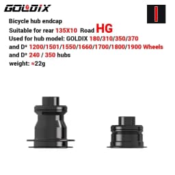GOLDIX Bicycle Hub Adapter QR/THRU Endcap 100X9 100X12 110X15 135X10 141X10 142X12 148X12 HG/XD/MS for MTB/Road Bike