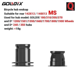 GOLDIX Bicycle Hub Adapter QR/THRU Endcap 100X9 100X12 110X15 135X10 141X10 142X12 148X12 HG/XD/MS for MTB/Road Bike
