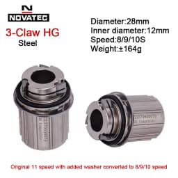 Original Novatec Cassette Body D792SB D412SB D041/042SB Bicycle Hub Aluminum Alloy Shiman 10S 11S Freehub
