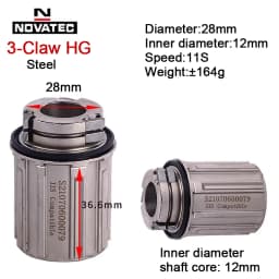 Original Novatec Cassette Body D792SB D412SB D041/042SB Bicycle Hub Aluminum Alloy Shiman 10S 11S Freehub