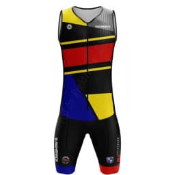 2024 New Mens Sleeveless Triathlon Race Clothing Roupa De Ciclismo Masculino Cycling Skinsuit Pro Team Swim/Run/Cycle Bodysuit