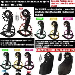 CS Bicycle Ceramic Peilin Carbon Oversized Jockey Pulley Rear Guide Wheel Derailleurs For Shimano R8000 R7000 105 FORCE RED AXS