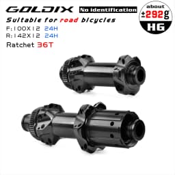 GOLDIX ROAD Bicycle Hub Sealed Bearing Ratchet 36T 2:1 Straight Pull V-Brake Central lock Disc Brake 18H 21H 24H for Shimano 105
