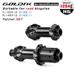 GOLDIX ROAD Bicycle Hub Sealed Bearing Ratchet 36T 2:1 Straight Pull V-Brake Central lock Disc Brake 18H 21H 24H for Shimano 105