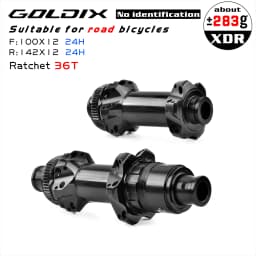 GOLDIX ROAD Bicycle Hub Sealed Bearing Ratchet 36T 2:1 Straight Pull V-Brake Central lock Disc Brake 18H 21H 24H for Shimano 105