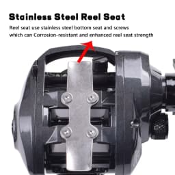 Mavllos Decrk Saltwater Baitcaster Reel,33LBS Drag Power, Gear Ratio 6.4:1Freshwater Bass Baitcasting Reel