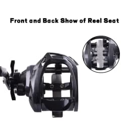 Mavllos Decrk Saltwater Baitcaster Reel,33LBS Drag Power, Gear Ratio 6.4:1Freshwater Bass Baitcasting Reel