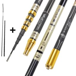 4.5M/5.4M/6.3M/7.2M/8.0M Adjust Position Super Light long Hard Carbon Fiber Hand Fishing Rod Telescopic Fishing Pole Stream