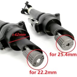 14 Inch Folding Bike Adjustable Telescopic Stem Extension Double Section Stem For 25.4mm Handlebar 22.2mm 25.4mm Fork