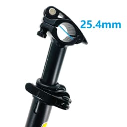 14 Inch Folding Bike Adjustable Telescopic Stem Extension Double Section Stem For 25.4mm Handlebar 22.2mm 25.4mm Fork