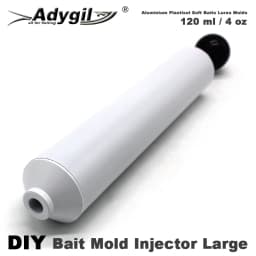 Adygil Aluminium Plastisol Soft Lures Mold Injector 120 ml / 4 oz