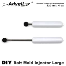Adygil Aluminium Plastisol Soft Lures Mold Injector 120 ml / 4 oz