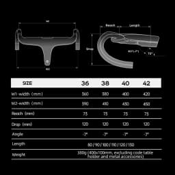 THE ONE ULTRA aero carbon Integrated hamdlebar Hidden Trace Road Bicycle Handlebar 380/400/420 28.6mm Racing Bike