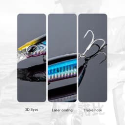 Noeby 5Pcs Fishing Lures 130mm 23g Floating Minnow Set Ultra Long Casting Jertbait Artificial Hard Bait for Sea Fishing Lure