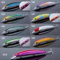 Noeby 5Pcs Fishing Lures 130mm 23g Floating Minnow Set Ultra Long Casting Jertbait Artificial Hard Bait for Sea Fishing Lure