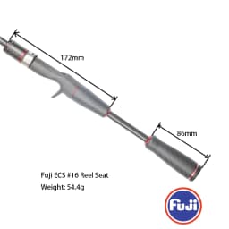 Pro Bomesh 1Set Fuji ECS 16 Reel Seat 4Axis Locking Nut Carbon Fiber Split Grip Casting Handle Kit DIY Fishing Rod Accessory