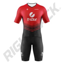 Pro TriDot Triathlon Trisuit 1PC Racesuit Clothing Unisex Jumpsuit Swimming Cycling Running Competition RIGHTTRACK Apparel