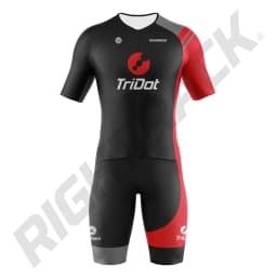 Pro TriDot Triathlon Trisuit 1PC Racesuit Clothing Unisex Jumpsuit Swimming Cycling Running Competition RIGHTTRACK Apparel