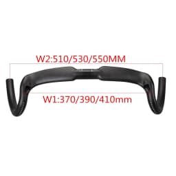 2022 NEW Carbon Fiber Gravel Mountain Bike Handlebar Road Bicycle Handlebars Half Internal Cable Routing Accessories 30 degrees