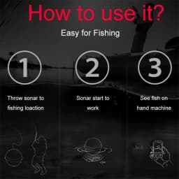 English/Russian 100-200meters Wireless Fish Finder Dot Matrix Sonar Sensor Transducer Depth Echo Sounder  Recharged Battery