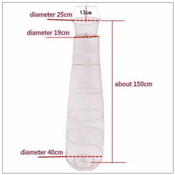 Finefish Size 1.5m Portable Fish Care Keep Mesh Wire Foldable Fishing Cage Drum-shaped Steel Wire Creel Catch Fishing Net
