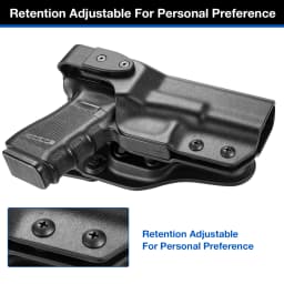 Gun&Flower Kydex OWB Holster for Glock 17 /19 Pistol with Thumb Release Retention Tactical Right Hand Gun Bags,NOT Red Dot