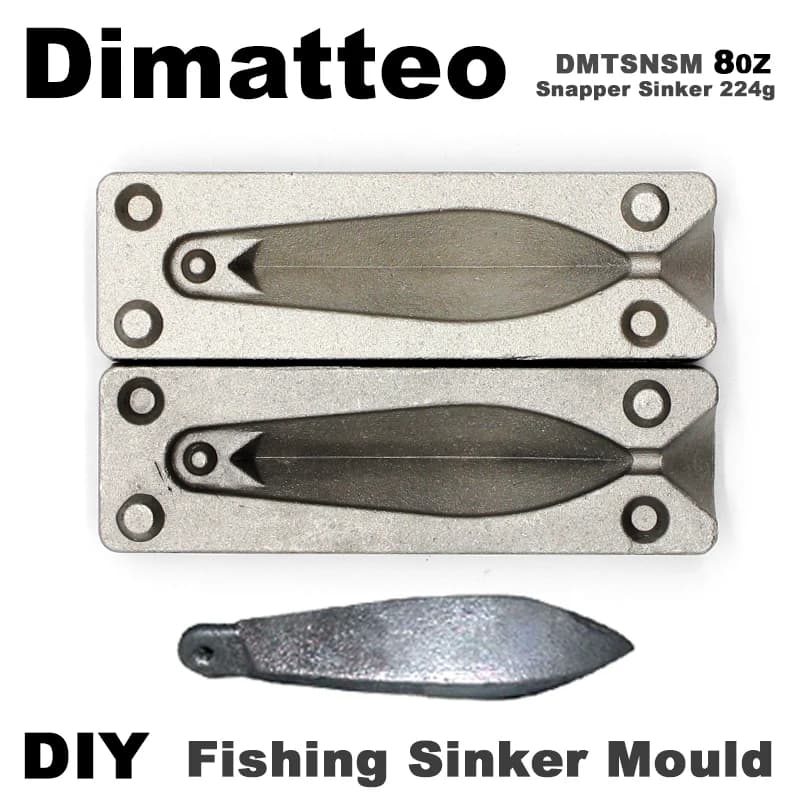 Dimatteo DIY Fishing Snapper Sinker Mould DMTSNSM/8oz Snapper Sinker 224g 1 Cavities