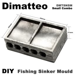 Dimatteo DIY Fishing Snapper Sinker Mould DMTSNSM/Small Combo Snapper Sinker 28g 56g 84g 5 Cavities