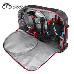 NOOYAH Bike Bag Bicycle Transport Bag MTB & Road Bike Travel Case Suitcase for Transporting Bicycle Accessories with Wheels Bags