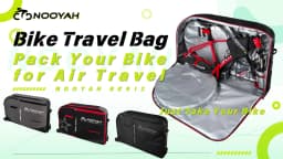 NOOYAH Bike Bag Bicycle Transport Bag MTB & Road Bike Travel Case Suitcase for Transporting Bicycle Accessories with Wheels Bags
