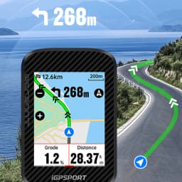 IGPSPORT BSC300T Touch-screen Bike Computer Wireless Speedometer GPS Colorful Map Navigation ANT+ Cadence Sensor IPX7 Odometer