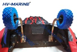 HV-MARiNE Inflatable Boat Launching Wheel - Fishing Boat Underwater Wheel - 304 Stainless Steel - for Outdoor Beaches