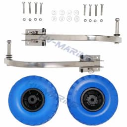 HV-MARiNE Inflatable Boat Launching Wheel - Fishing Boat Underwater Wheel - 304 Stainless Steel - for Outdoor Beaches