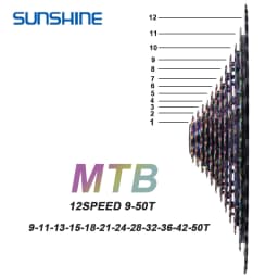 SUNSHINE MTB Bike CNC XD Cassette 11 12 Speed K7 12V/11V Mountain Bike Flywheel 10-50/52T Sprocket 9-50T 9-42T For SRAM GX EAGLE