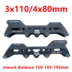 Free shipping speed skate frame 3x110 mm 3-wheel frame CNC made R5 frame