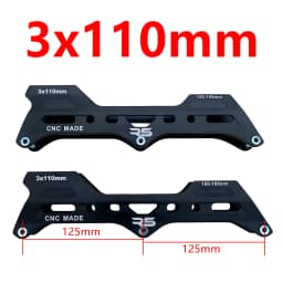 Free shipping speed skate frame 3x110 mm 3-wheel frame CNC made R5 frame