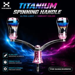HASIDA Spinning Fishing Rocker Arm High Strength Light Weight Aeronautical Aluminum Exquisite Metal Knob NMB Bearings