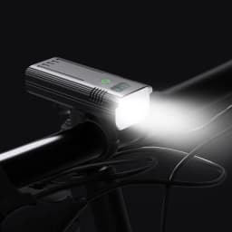 10000mAh Bicycle Light 12LEDs Type-C Digital Battery Indicator USB Rechargeable Bike Light Set with 3 Holders Flashlight