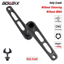 GOLDIX Ultralight Road Bike Crankset 50-34T/52-36T/53-39T Double Chainring 165/170/172.5/175mm Length Hollow Bicycle Crank