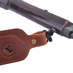 Vintage Leather Rifle Sling Adjustable Hunting Gun Shoulder Straps