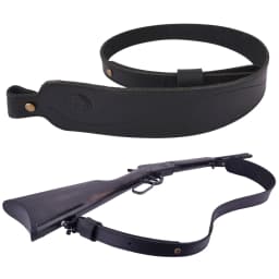 Vintage Leather Rifle Sling Adjustable Hunting Gun Shoulder Straps