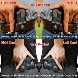 Hellcat Holster IWB Kydex Holster Custom Fit: Springfield Armory Hellcat - Inside Waistband Concealed Carry - Cover Mag